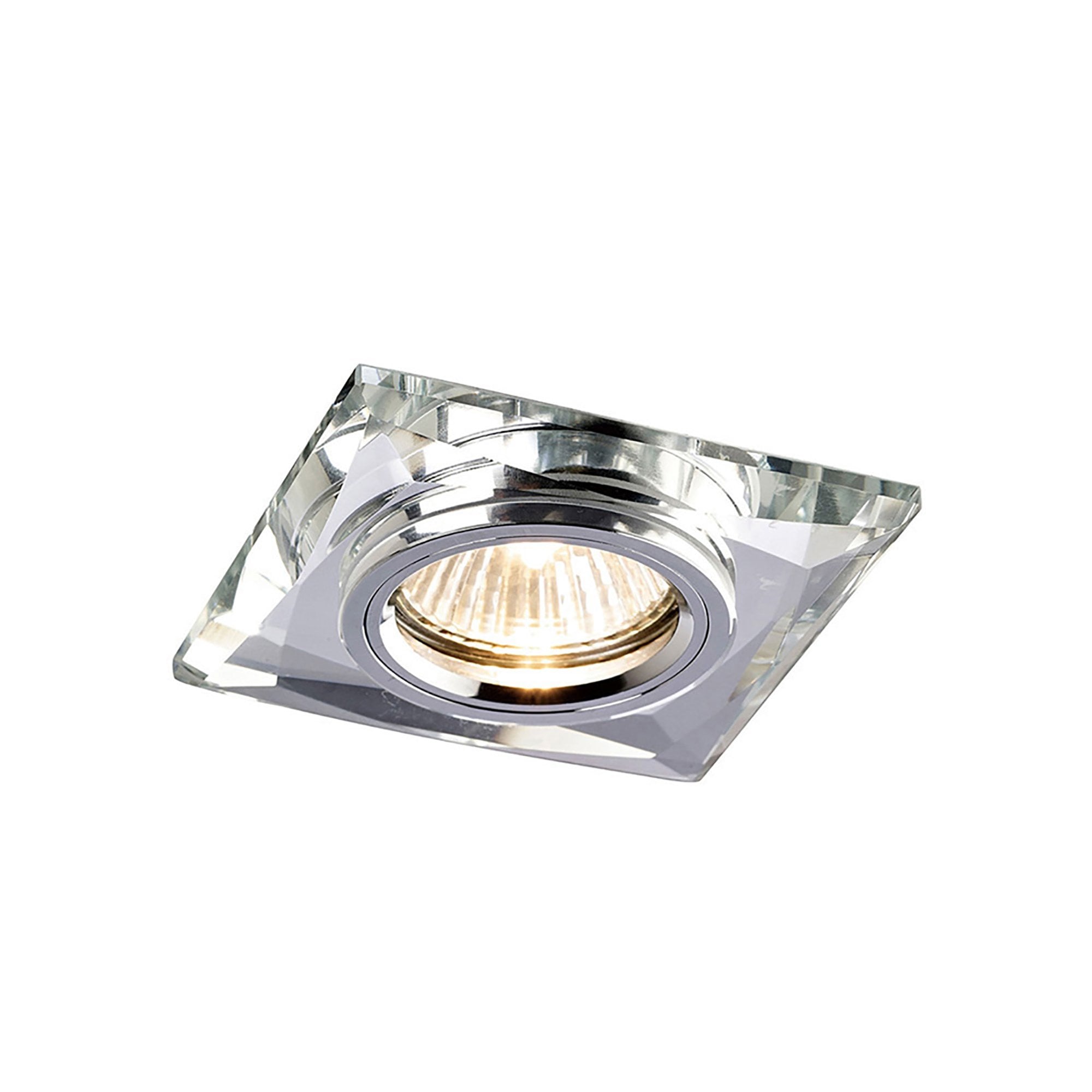 IL30812CH Crystal Downlight Chamfered Square Rim Only Clear Cut Out: 62mm