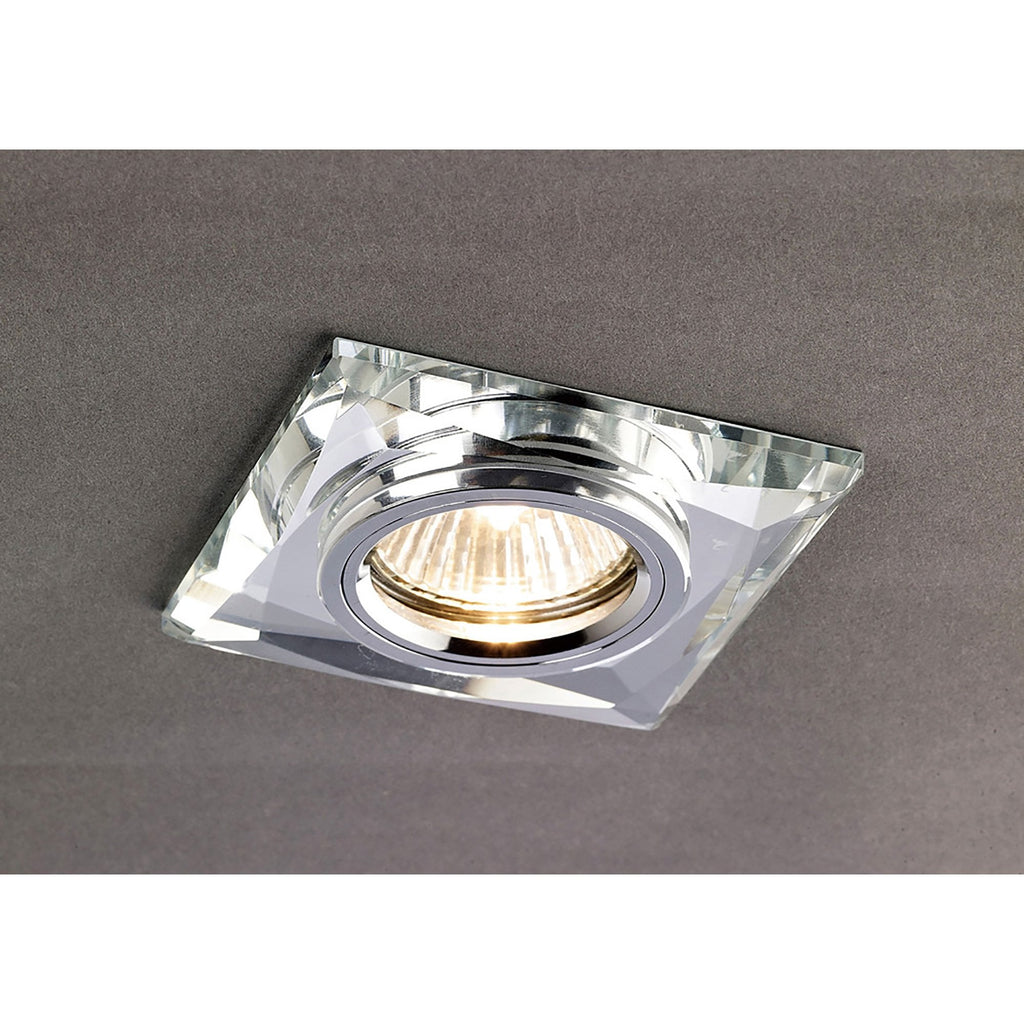 IL30812CH Crystal Downlight Chamfered Square Rim Only Clear Cut Out: 62mm