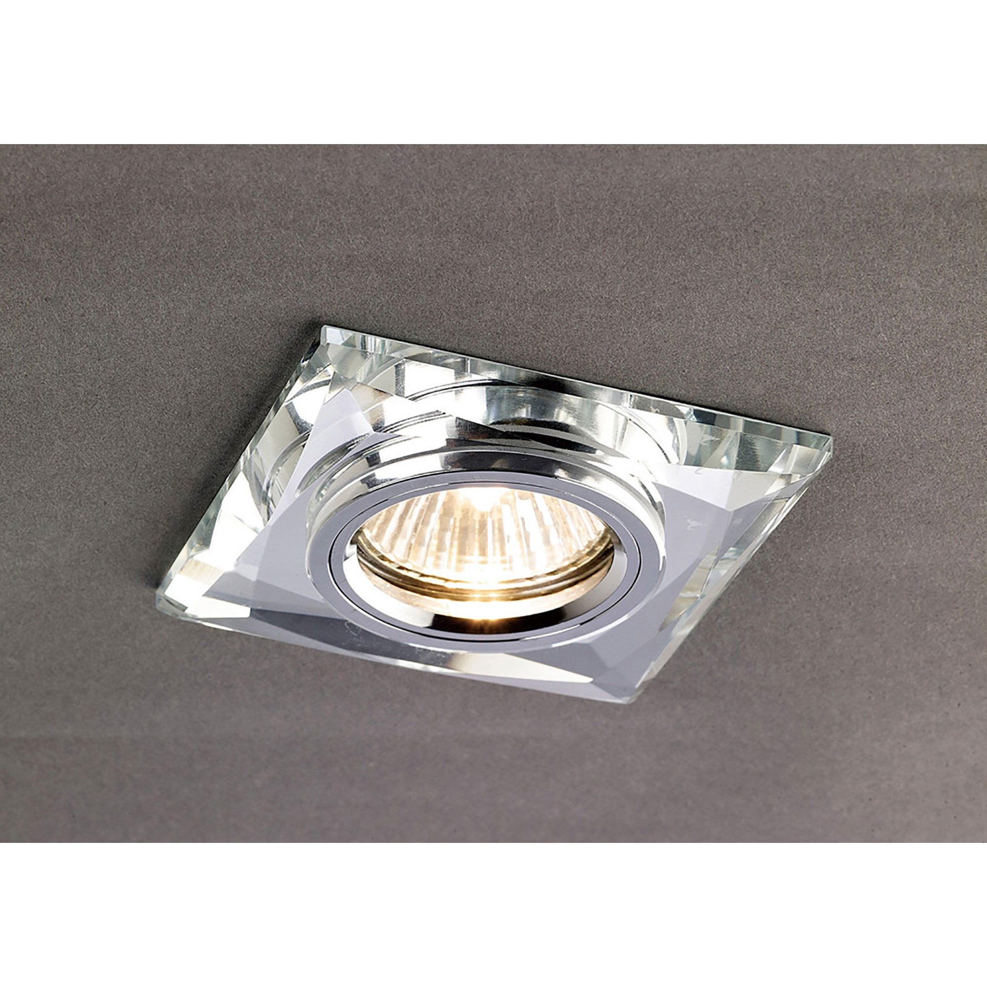IL30812CH Crystal Downlight Chamfered Square Rim Only Clear Cut Out: 62mm