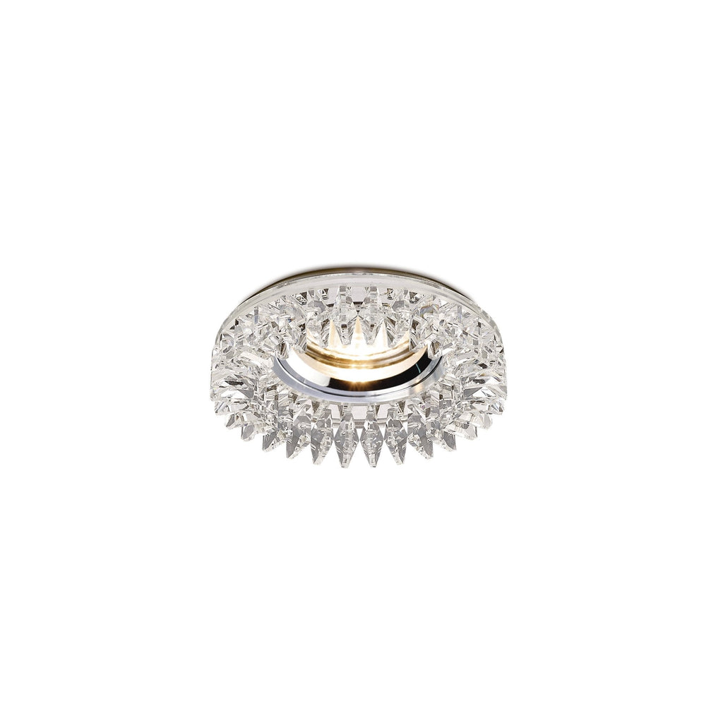 IL30833CH Crystal Downlight Round Square Crystals Perimeter Rim Only Clear Cut Out: 62mm