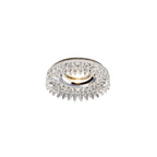 IL30833CH Crystal Downlight Round Square Crystals Perimeter Rim Only Clear Cut Out: 62mm