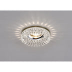 IL30833CH Crystal Downlight Round Square Crystals Perimeter Rim Only Clear Cut Out: 62mm