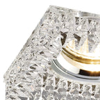 IL30834CH Crystal Downlight Square Square Crystals Perimeter Rim Only Clear Cut Out: 62mm