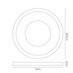 IL30821CH Crystal Downlight Deep Round Rim Only Clear Cut Out: 62mm