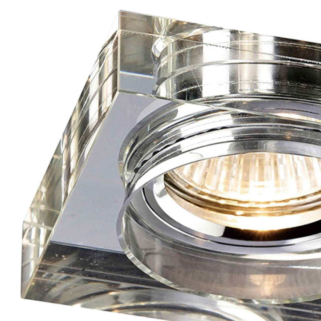 IL30822CH Crystal Downlight Deep Square Rim Only Clear Cut Out: 62mm