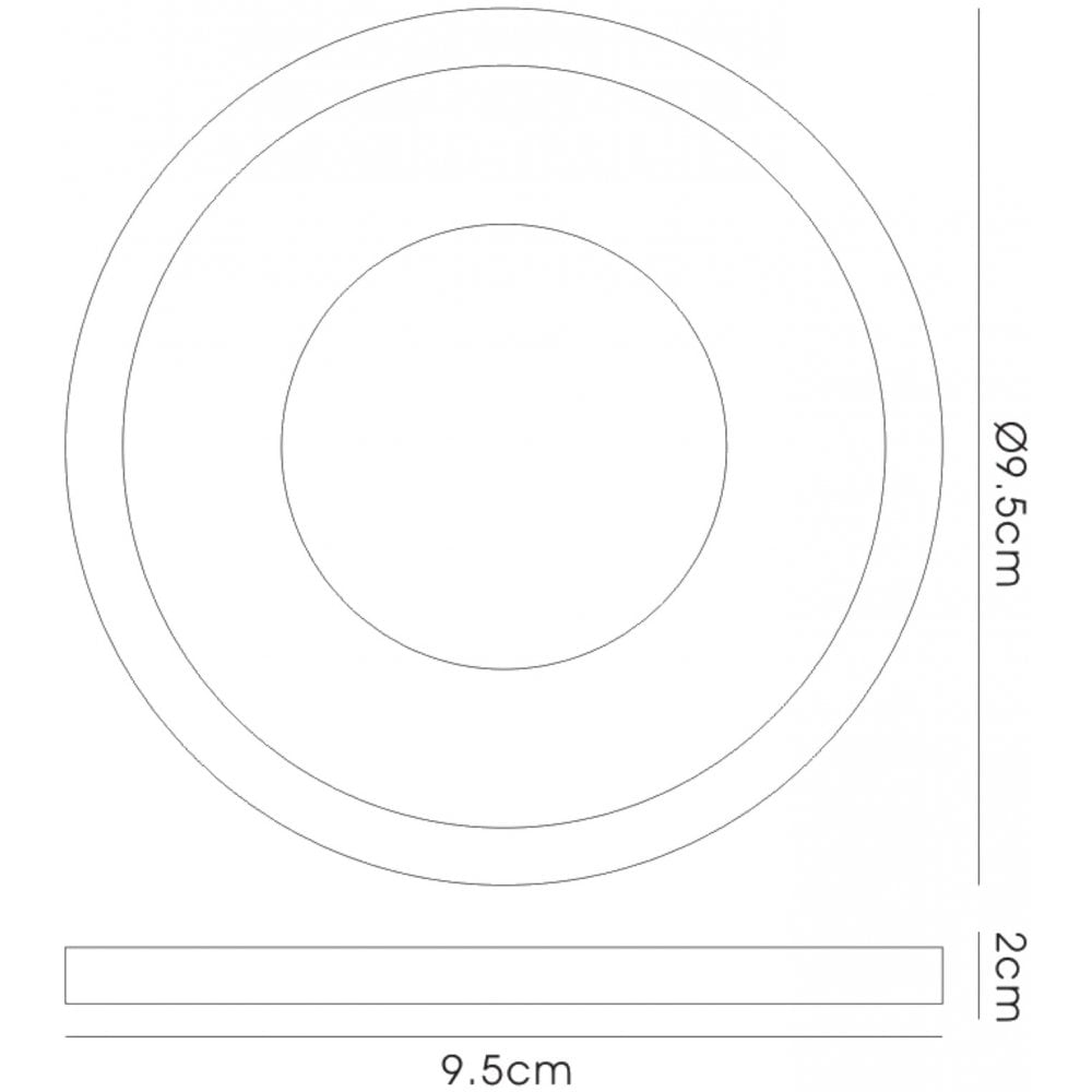 IL30831CH Crystal Bubble Downlight Round Rim Only Clear Cut Out: 62mm