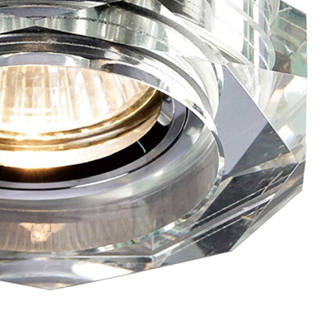 IL30823CH Crystal Downlight Deep Octagonal Rim Only Clear Cut Out: 62mm