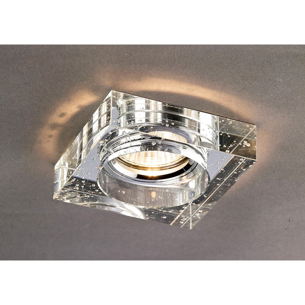 IL30832CH Crystal Bubble Downlight Square Rim Only Clear Cut Out: 62mm