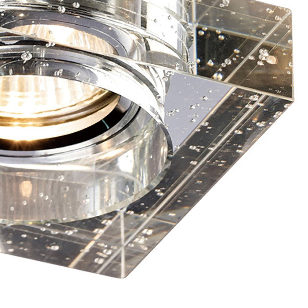 IL30832CH Crystal Bubble Downlight Square Rim Only Clear Cut Out: 62mm