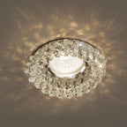 IL30805CH Crystal Cluster Downlight Round Rim Only Polished Chrome/Clear Cut Out: 62mm