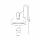 IL30800BR Downlight Component Kit Lampholders And Retaining Ring Aged Brass For Various Crystal Rims Cut Out: 62mm