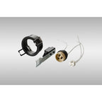 IL30800BL Downlight Component Kit Lampholders And Retaining Ring Satin Black For Various Crystal Rims Cut Out: 62mm