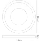 IL30831GR Crystal Bubble Downlight Round Rim Only Green Cut Out: 62mm