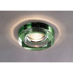 IL30831GR Crystal Bubble Downlight Round Rim Only Green Cut Out: 62mm