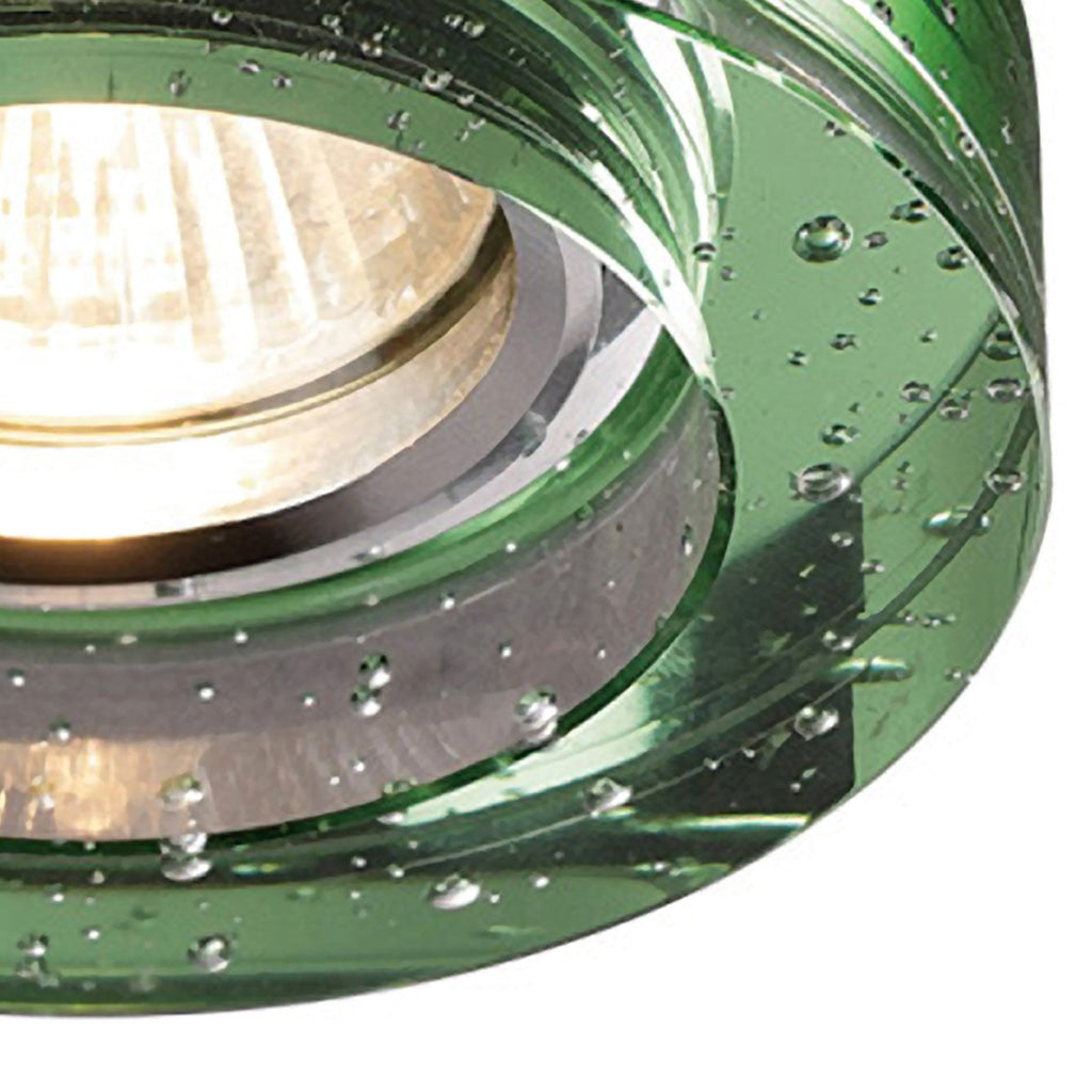 IL30831GR Crystal Bubble Downlight Round Rim Only Green Cut Out: 62mm