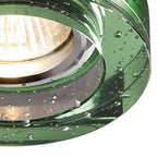 IL30831GR Crystal Bubble Downlight Round Rim Only Green Cut Out: 62mm