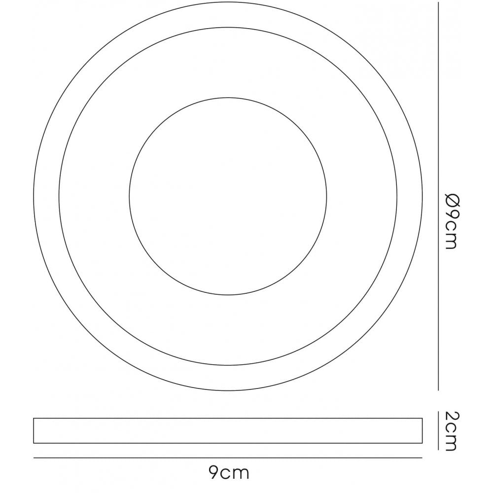 IL30821PU Crystal Downlight Deep Round Rim Only Purple Cut Out: 62mm