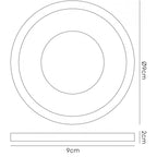 IL30821PU Crystal Downlight Deep Round Rim Only Purple Cut Out: 62mm