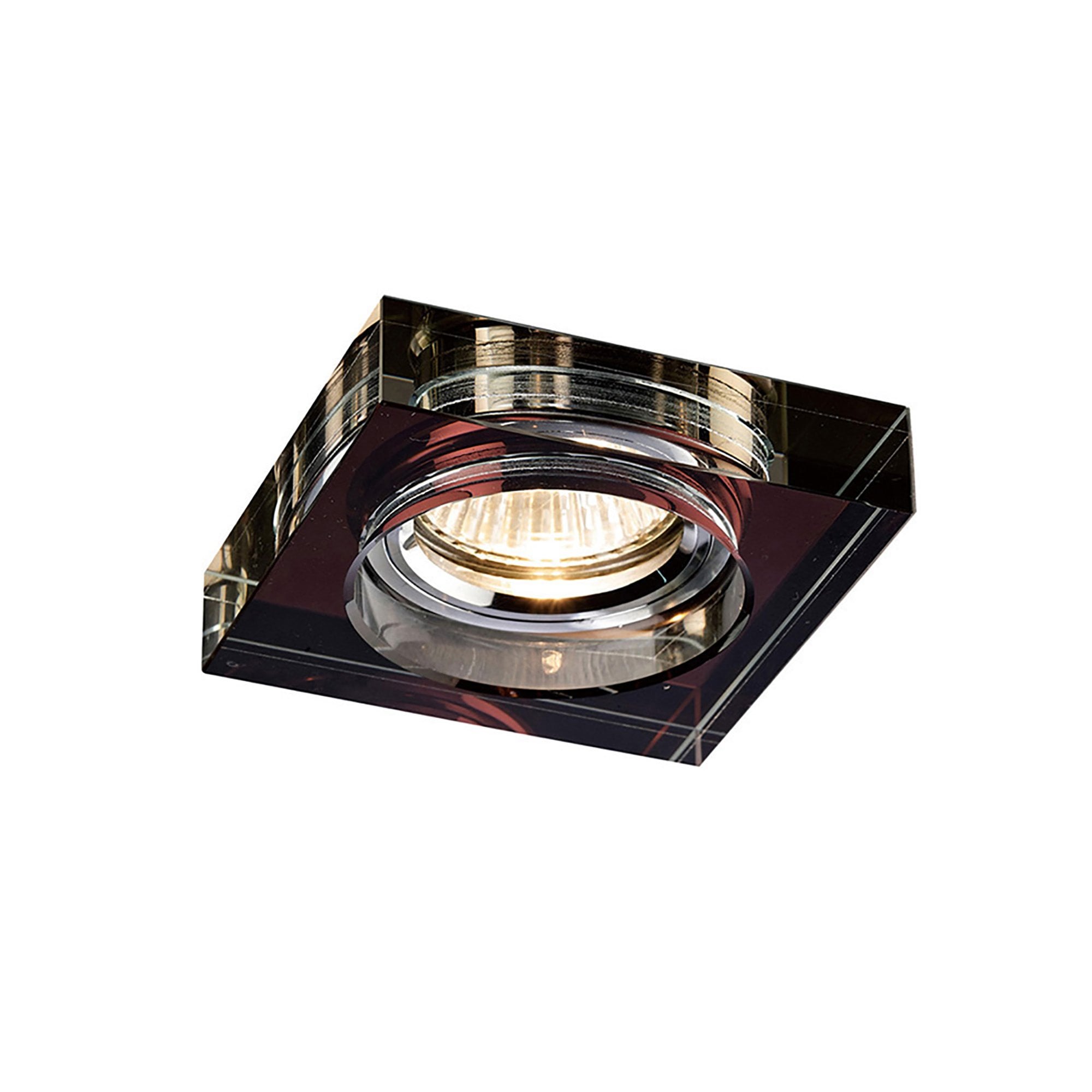 IL30822PU Crystal Downlight Deep Square Rim Only Purple Cut Out: 62mm