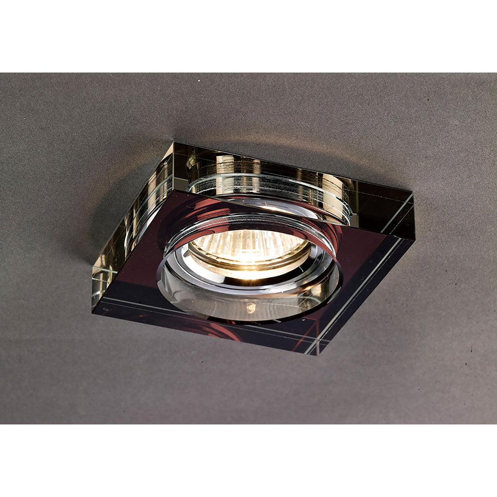 IL30822PU Crystal Downlight Deep Square Rim Only Purple Cut Out: 62mm