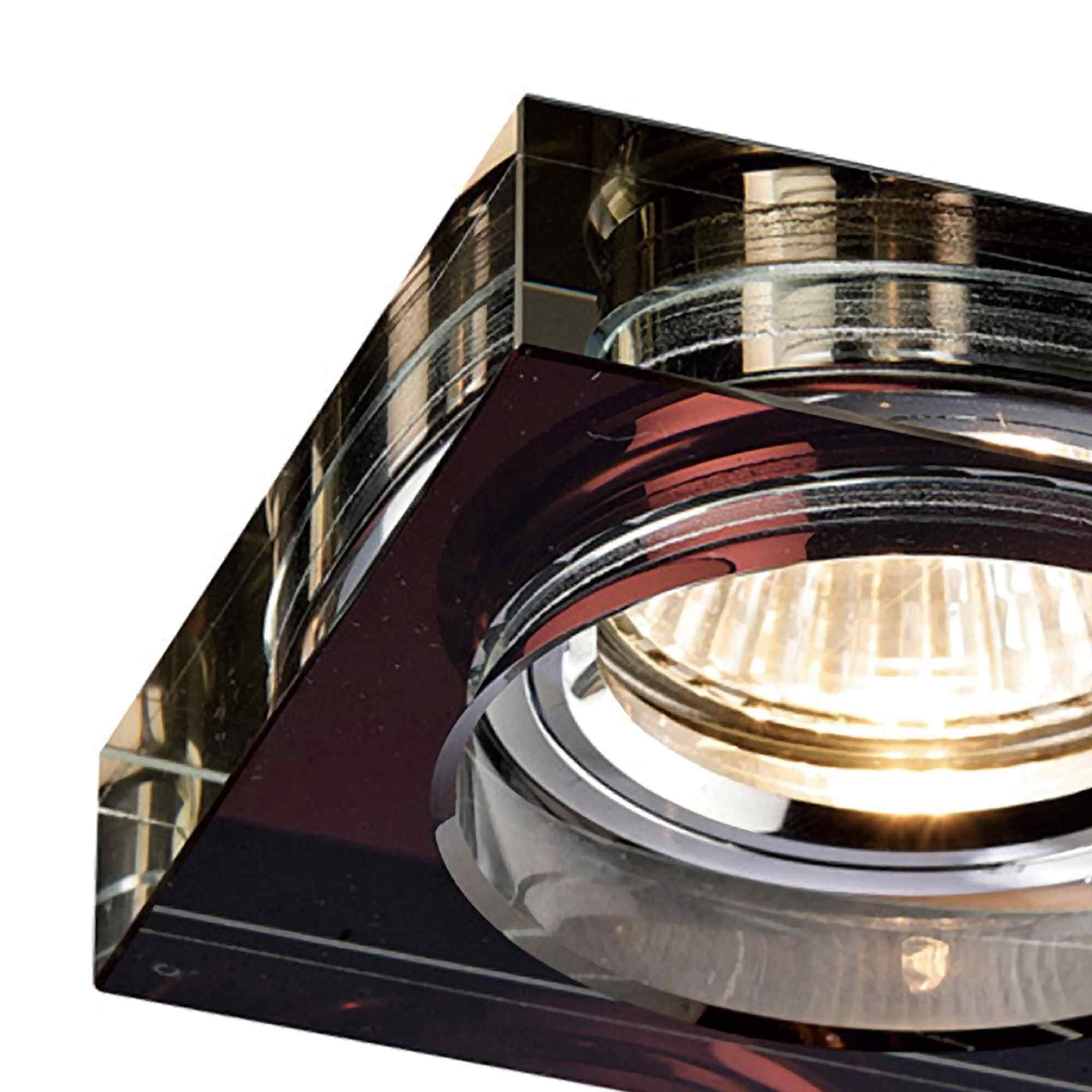 IL30822PU Crystal Downlight Deep Square Rim Only Purple Cut Out: 62mm