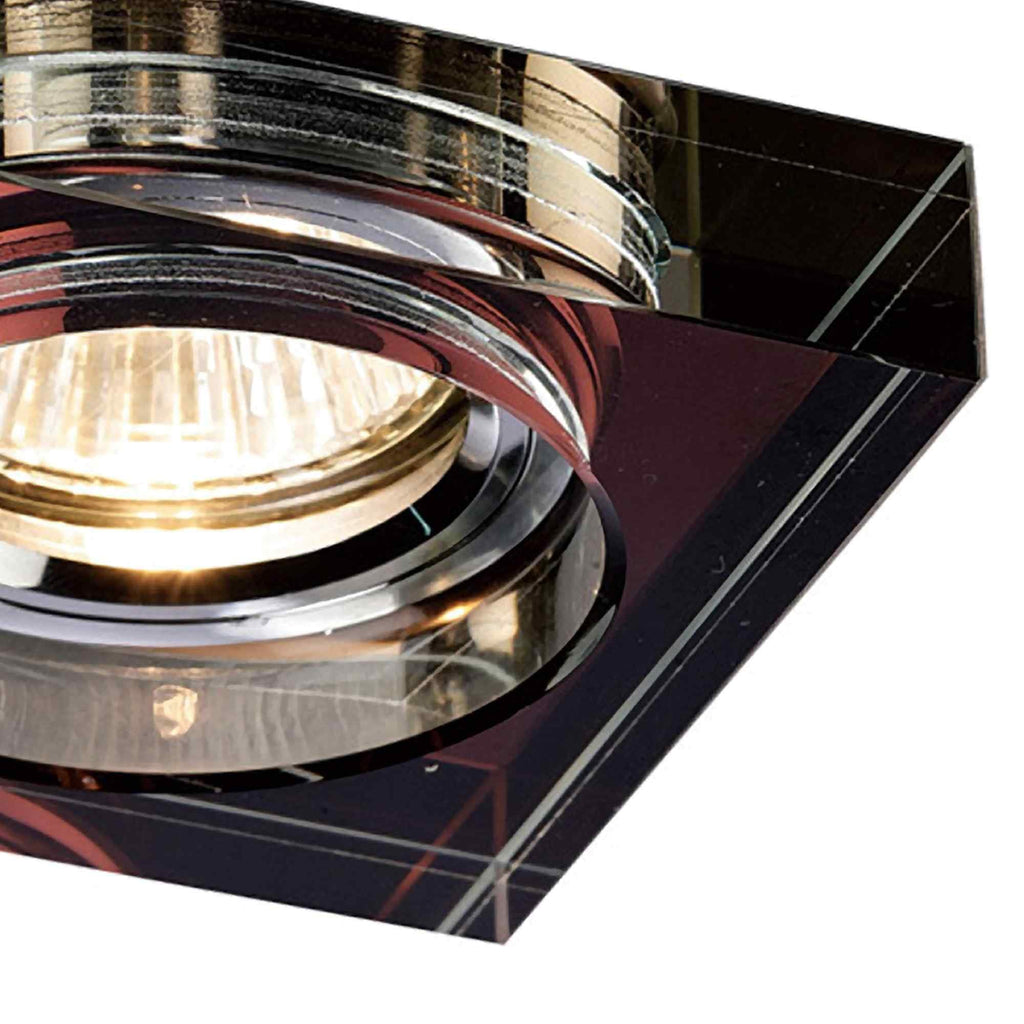 IL30822PU Crystal Downlight Deep Square Rim Only Purple Cut Out: 62mm