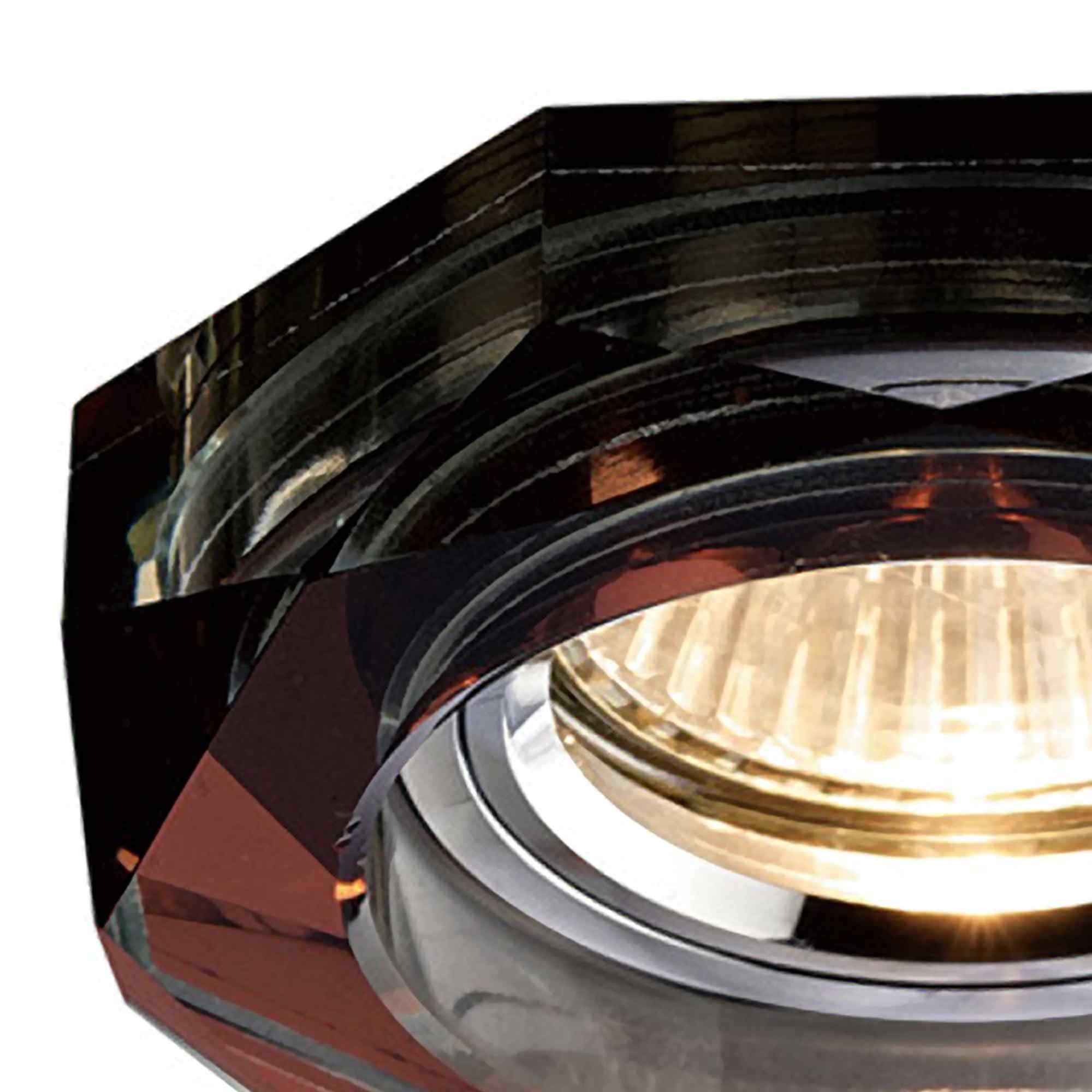 IL30823PU Crystal Downlight Deep Octagonal Rim Only Purple Cut Out: 62mm