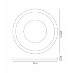 IL30821RG Crystal Downlight Deep Round Rim Only Rose Gold Cut Out: 62mm