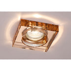 IL30822RG Crystal Downlight Deep Square Rim Only Rose Gold Cut Out: 62mm