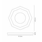IL30823RG Crystal Downlight Deep Octagonal Rim Only Rose Gold Cut Out: 62mm