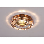 IL30823RG Crystal Downlight Deep Octagonal Rim Only Rose Gold Cut Out: 62mm