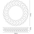 IL30805SM Crystal Cluster Downlight Round Rim Only Clear/Smoked Cut Out: 62mm