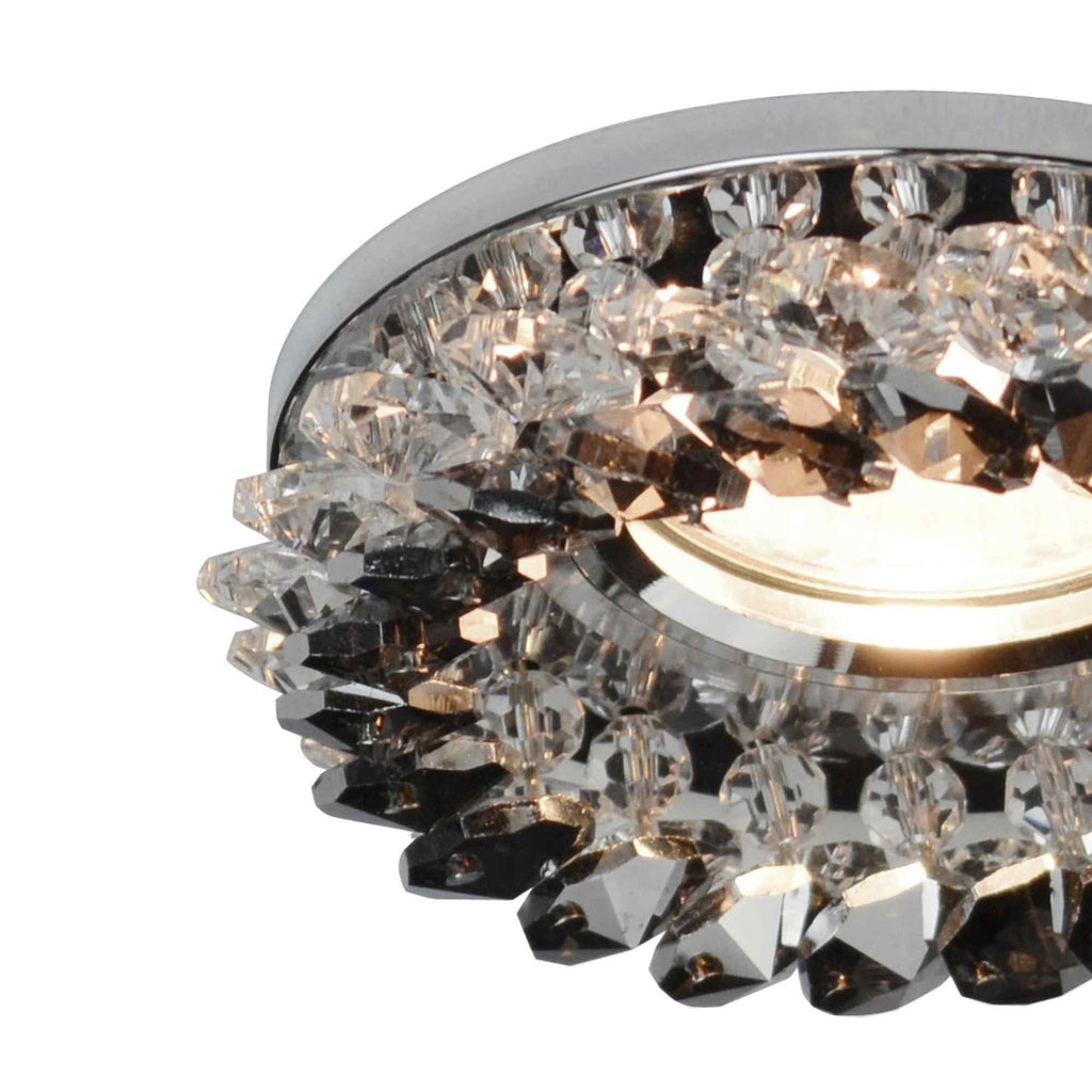 IL30805SM Crystal Cluster Downlight Round Rim Only Clear/Smoked Cut Out: 62mm