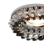 IL30805SM Crystal Cluster Downlight Round Rim Only Clear/Smoked Cut Out: 62mm