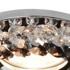 IL30805SM Crystal Cluster Downlight Round Rim Only Clear/Smoked Cut Out: 62mm