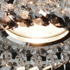 IL30805SM Crystal Cluster Downlight Round Rim Only Clear/Smoked Cut Out: 62mm