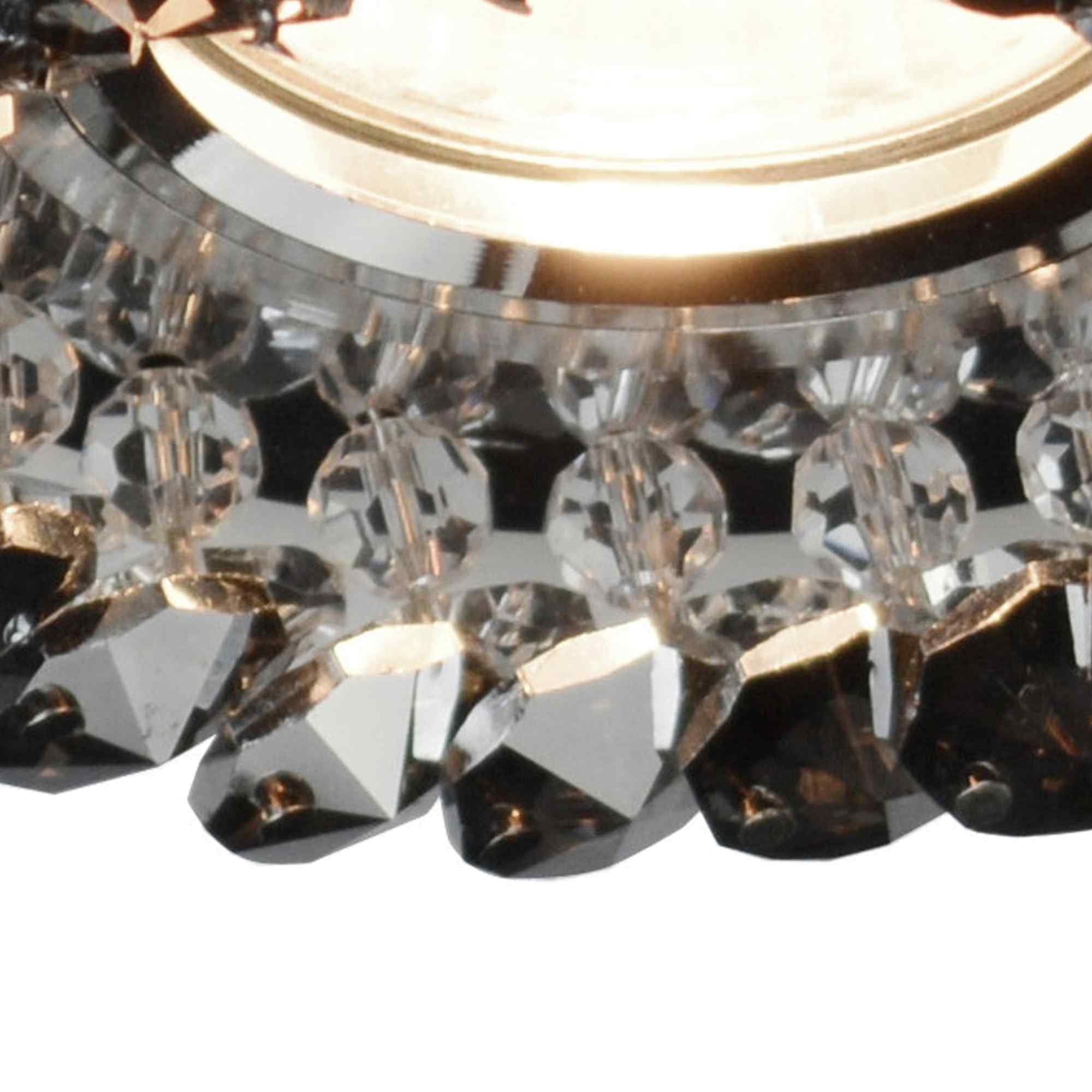 IL30805SM Crystal Cluster Downlight Round Rim Only Clear/Smoked Cut Out: 62mm