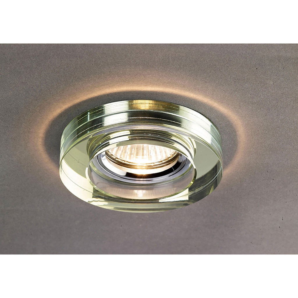 IL30821WI Crystal Downlight Deep Round Rim Only White Wine Cut Out: 62mm