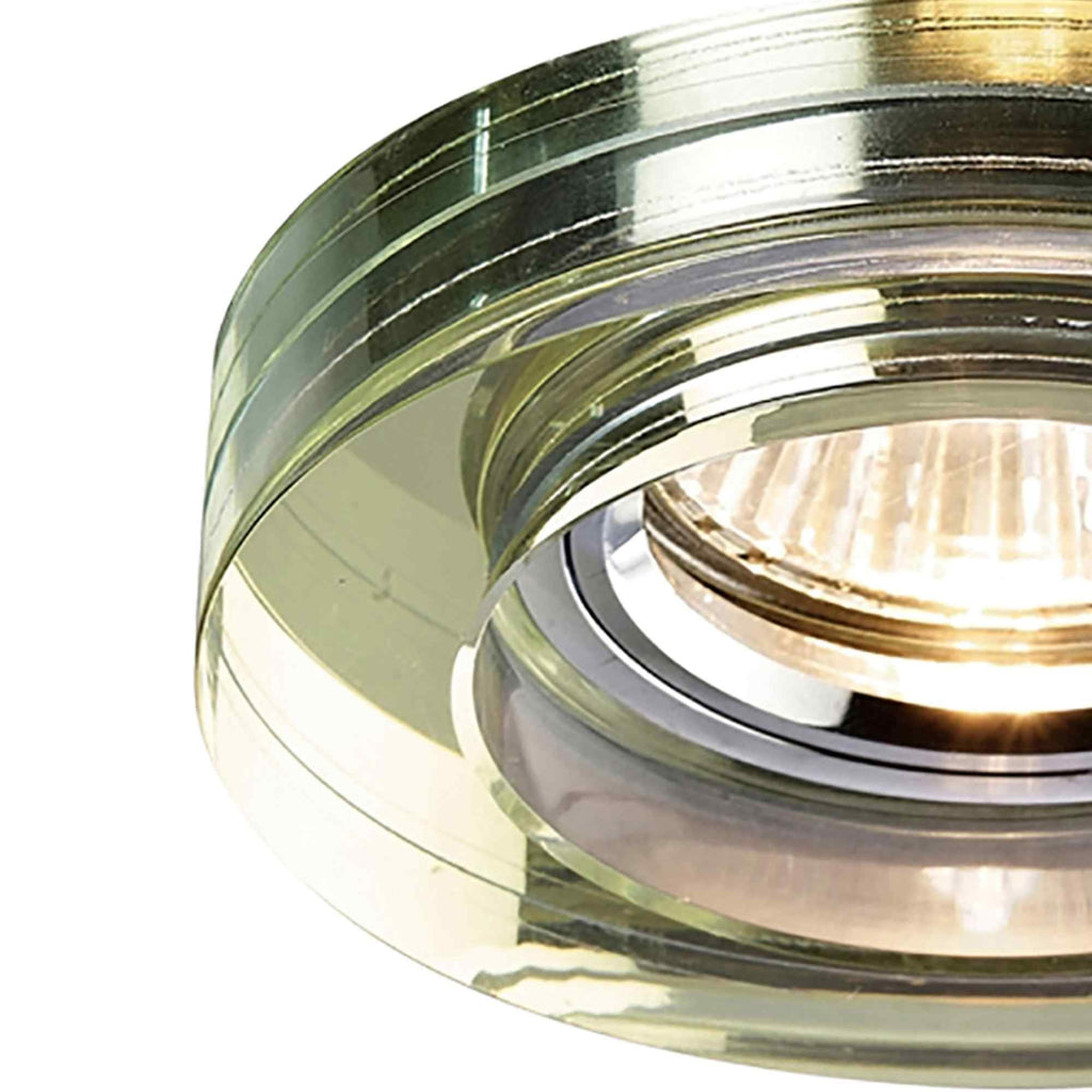 IL30821WI Crystal Downlight Deep Round Rim Only White Wine Cut Out: 62mm