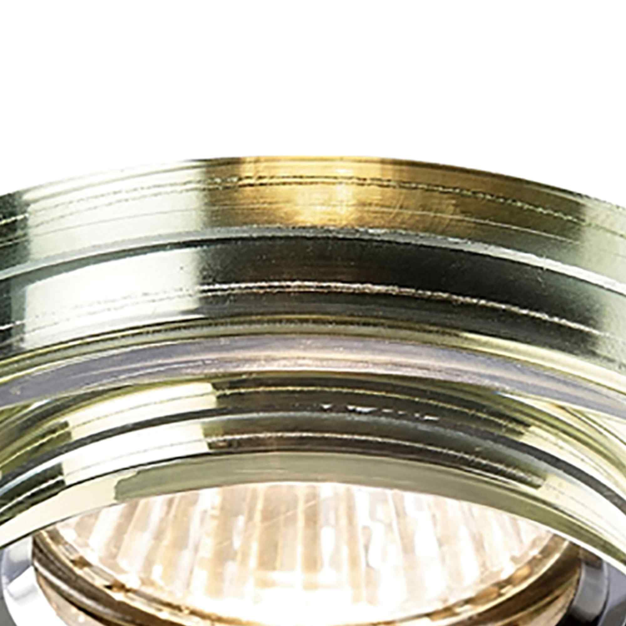 IL30821WI Crystal Downlight Deep Round Rim Only White Wine Cut Out: 62mm