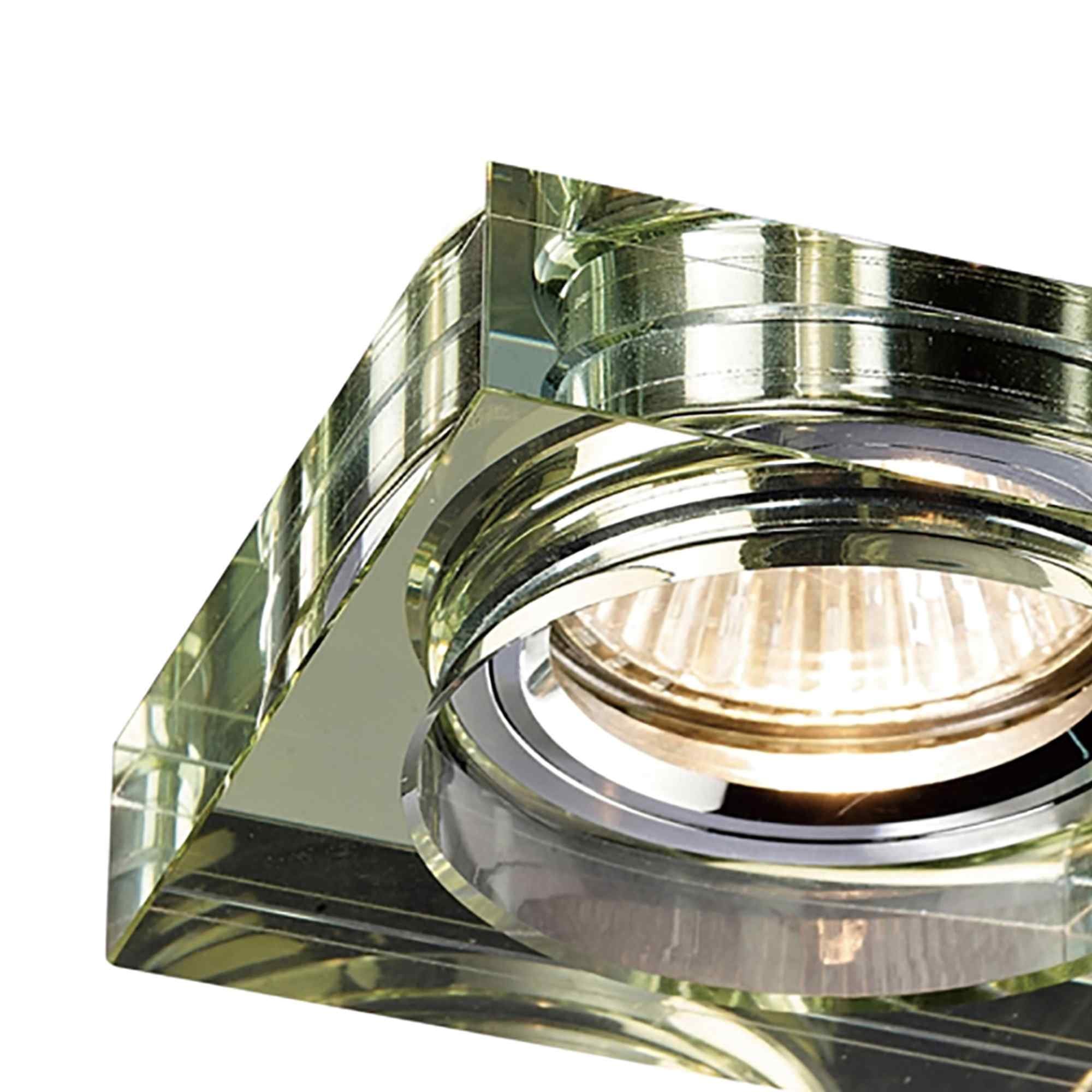 IL30822WI Crystal Downlight Deep Square Rim Only White Wine Cut Out: 62mm