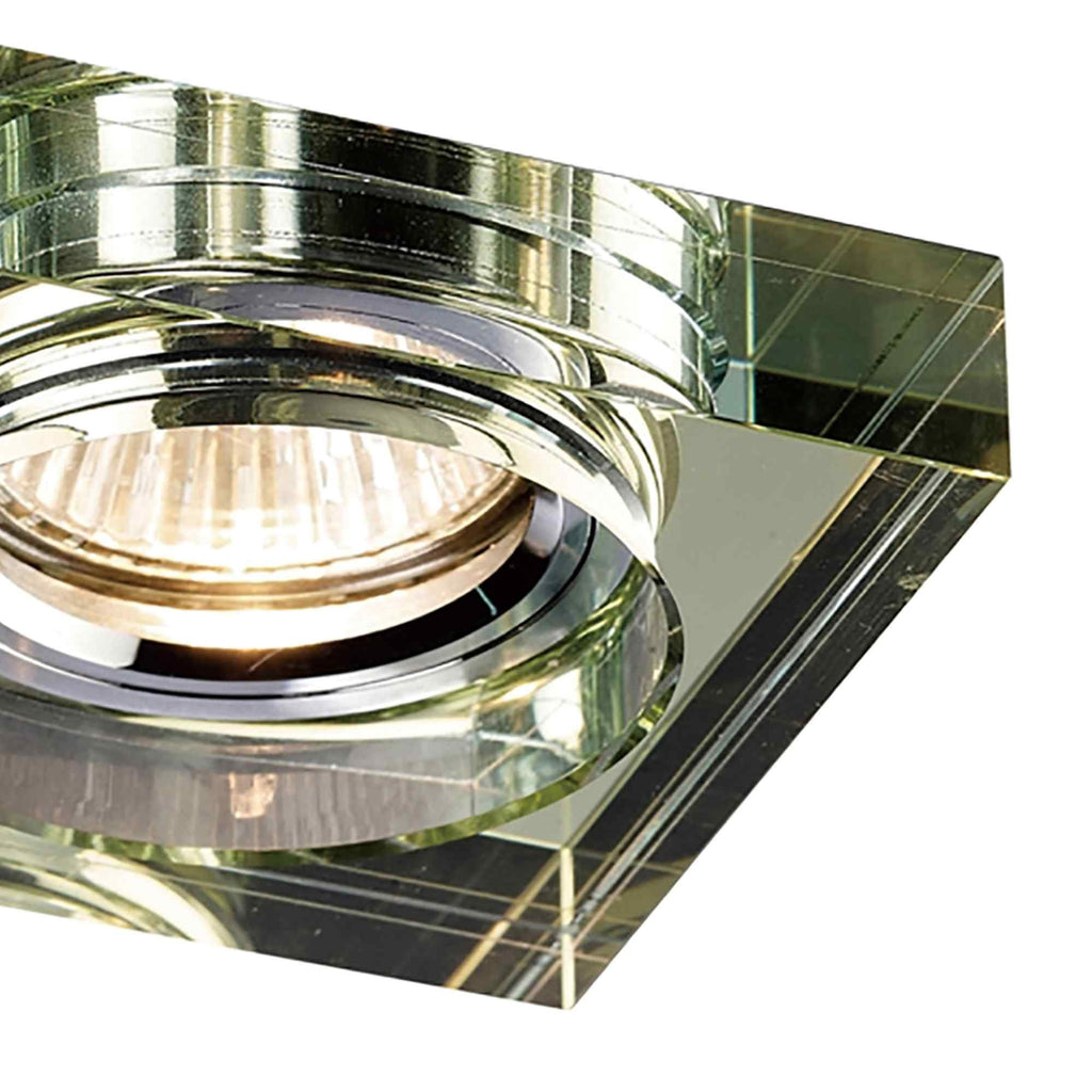 IL30822WI Crystal Downlight Deep Square Rim Only White Wine Cut Out: 62mm