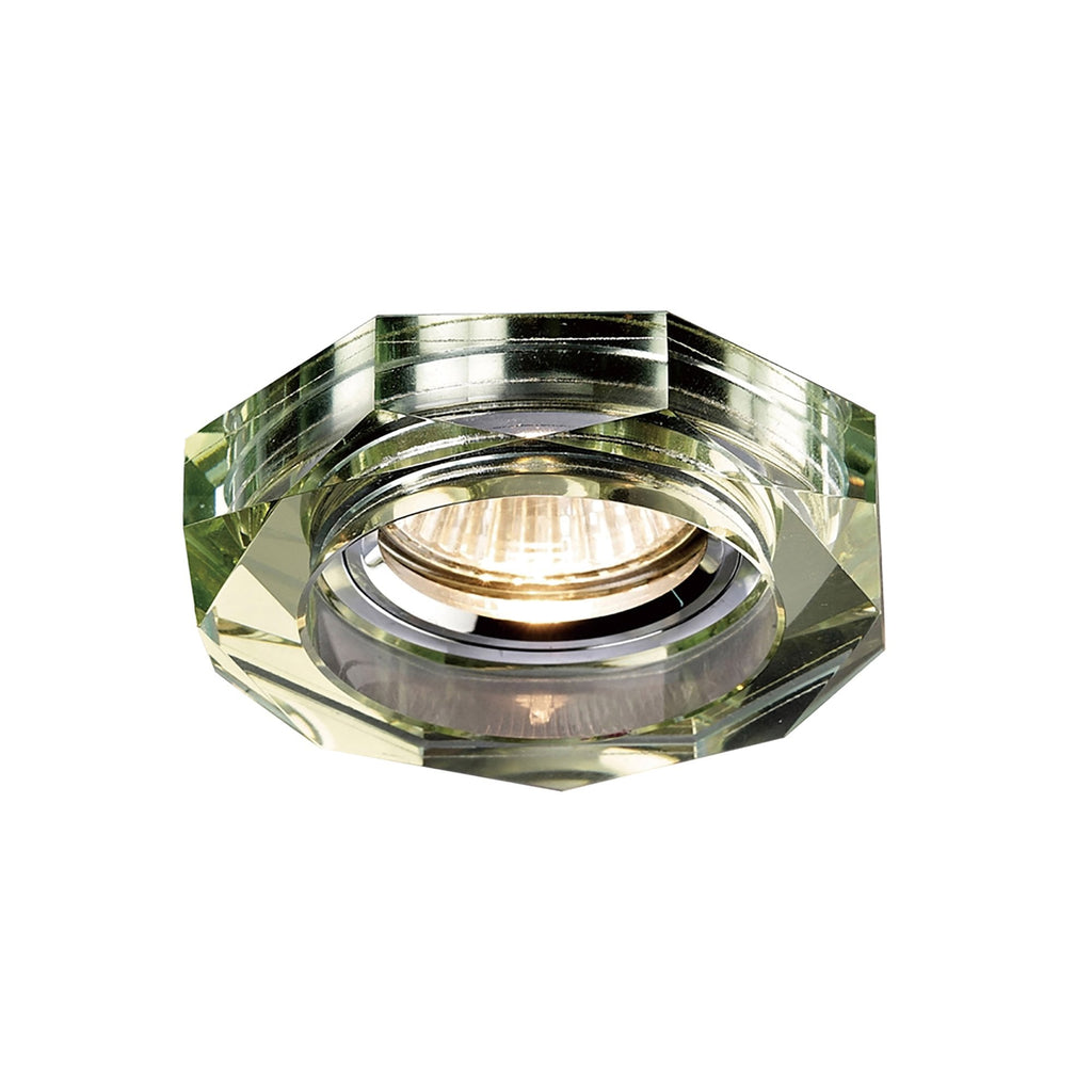 IL30823WI Crystal Downlight Deep Octagonal Rim Only White Wine Cut Out: 62mm