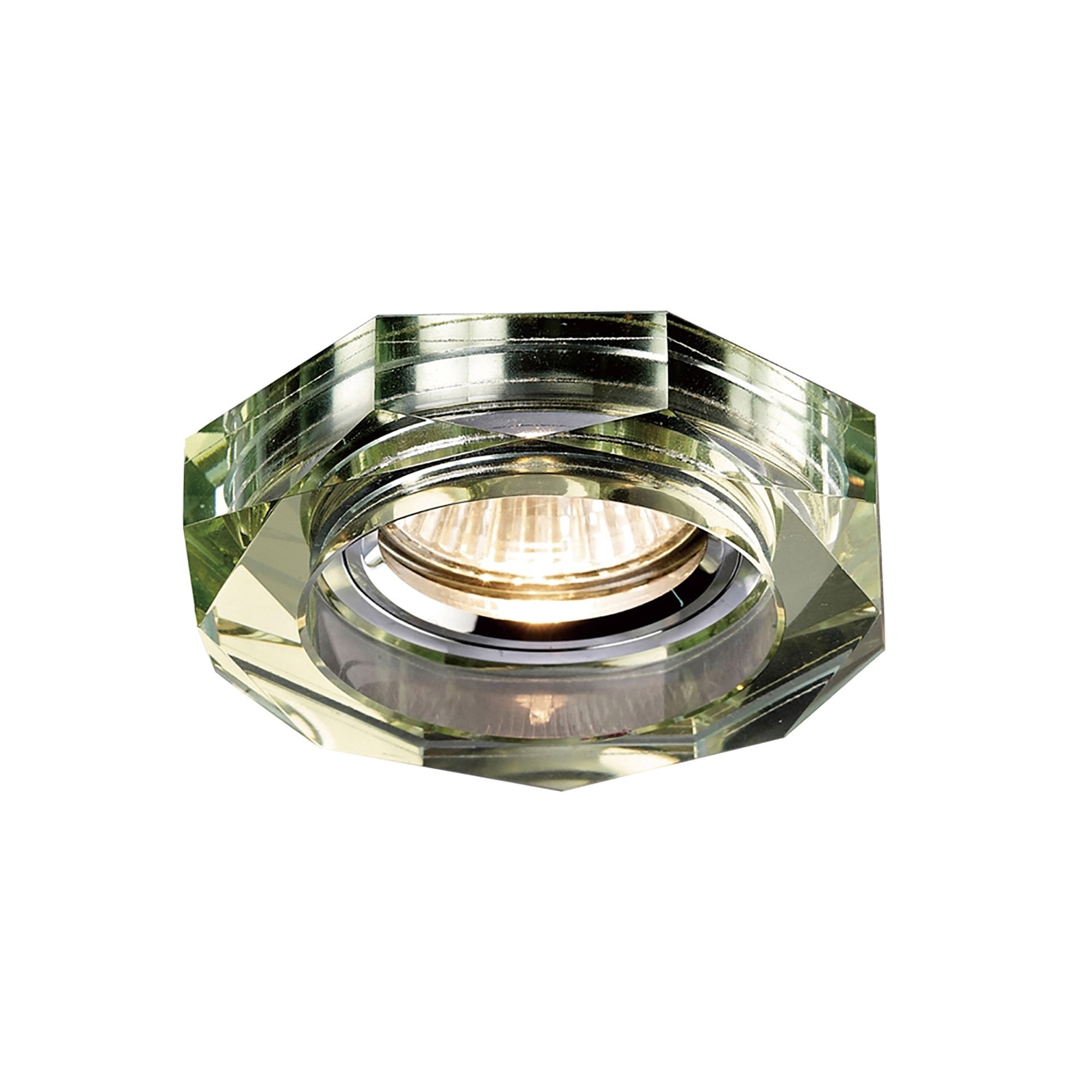IL30823WI Crystal Downlight Deep Octagonal Rim Only White Wine Cut Out: 62mm