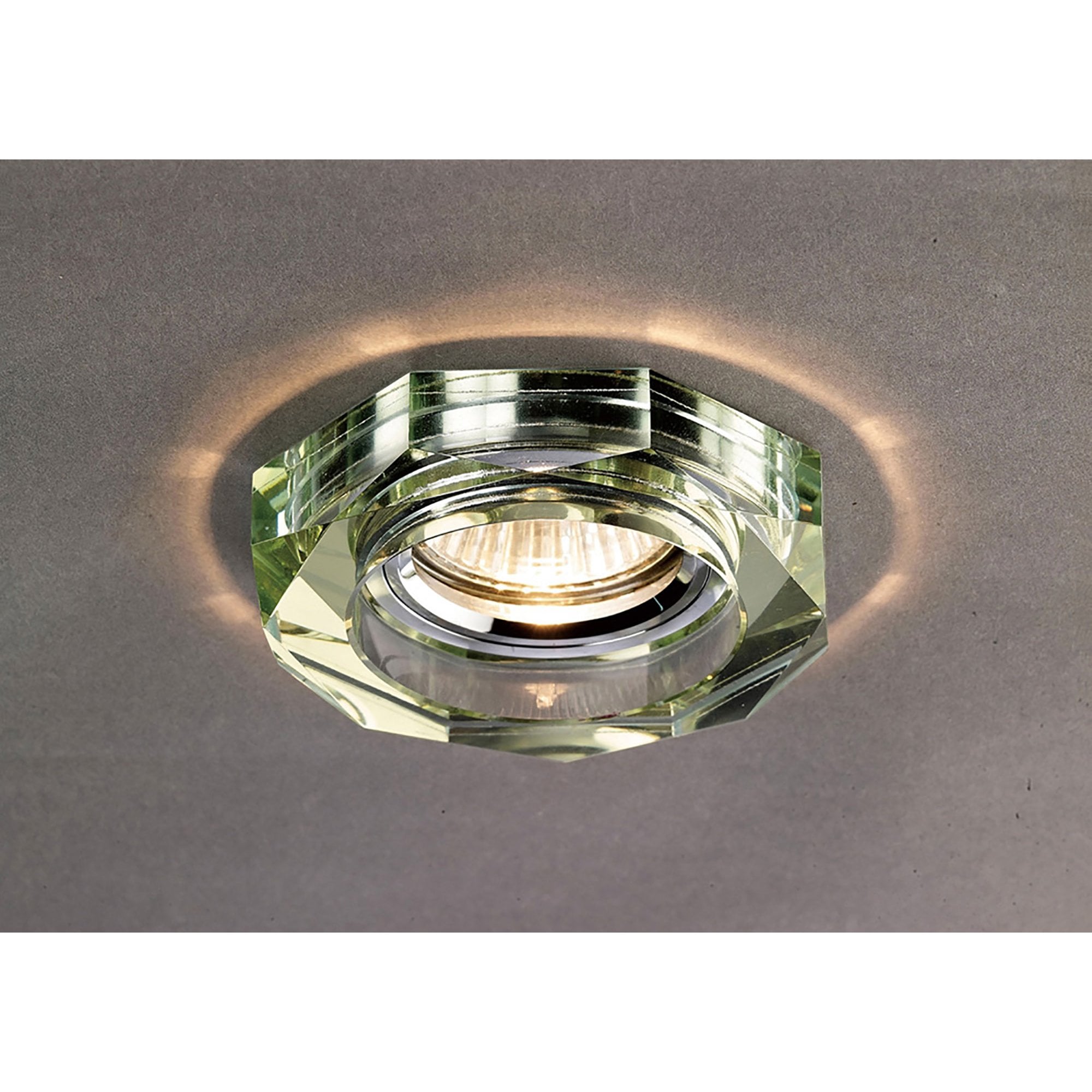IL30823WI Crystal Downlight Deep Octagonal Rim Only White Wine Cut Out: 62mm