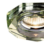 IL30823WI Crystal Downlight Deep Octagonal Rim Only White Wine Cut Out: 62mm