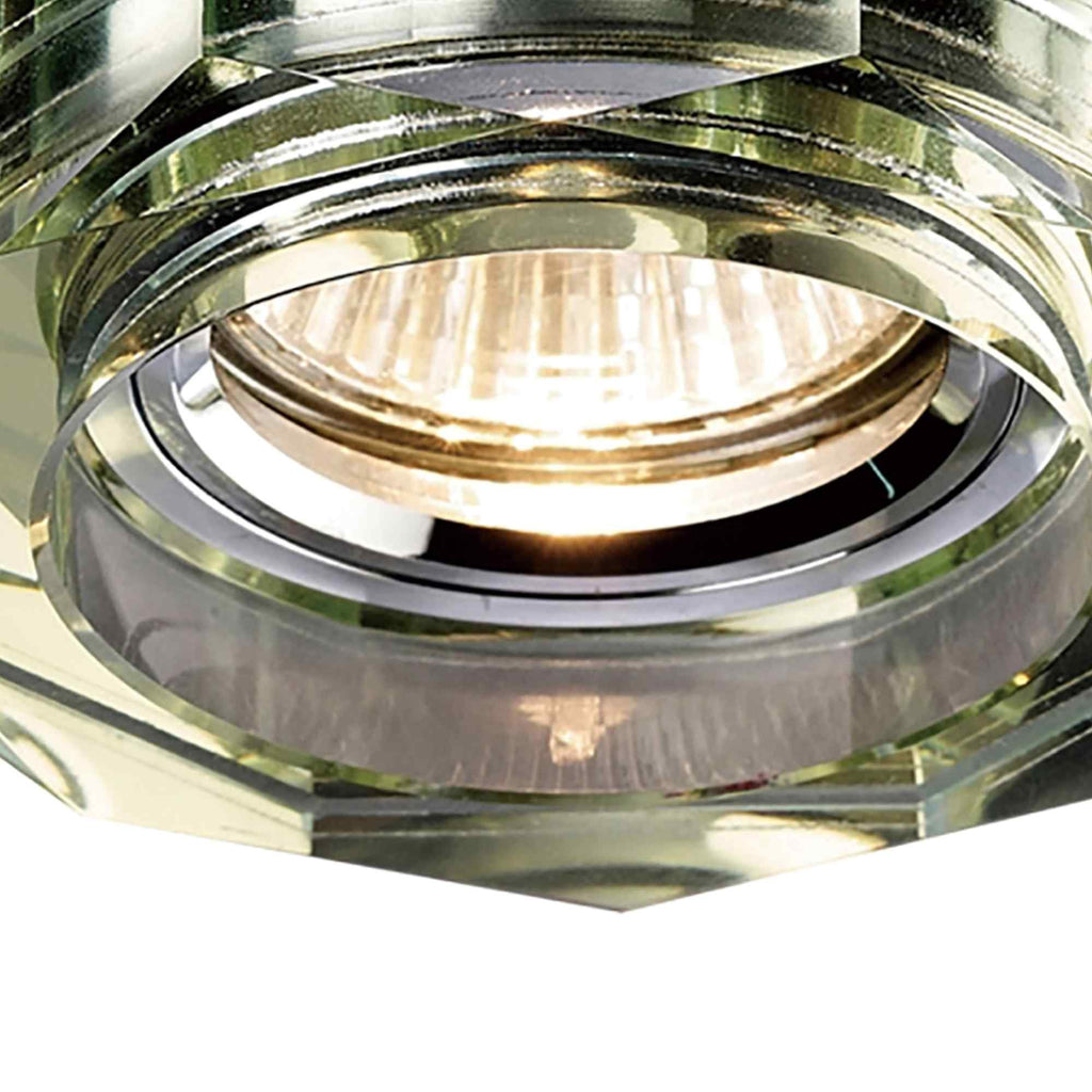 IL30823WI Crystal Downlight Deep Octagonal Rim Only White Wine Cut Out: 62mm