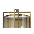 IL31096 Eaton Wall Lamp 2 Light E14 Antique Brass/Glass