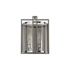 IL31086 Eaton Wall Light 2 Light E14 Polished Chrome/Glass