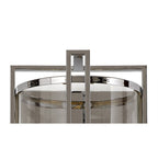 IL31086 Eaton Wall Light 2 Light E14 Polished Chrome/Glass